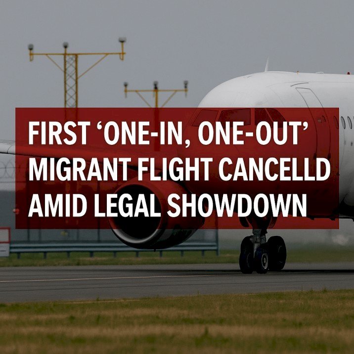 First ‘One-In, One-Out’ Migrant Flight Cancelled Amid Legal Showdown