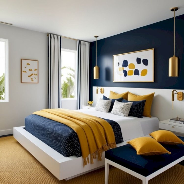 Yellow and Blue Bedroom Decor – 25 Elegant Ideas for a Calm, Cheerful Space