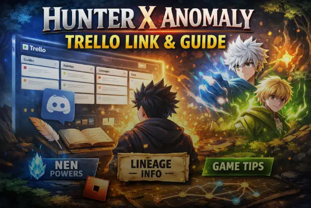 Hunter X Anomaly Trello link and complete game guide