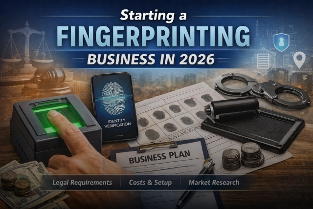Starting a fingerprinting business in 2026 setup with fingerprint scanner