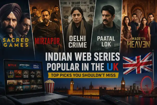 Indian web series popular in the UK featuring top shows like Sacred Games and Mirzapur