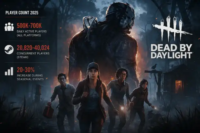 Dead by Daylight player count 2025 gameplay statistics