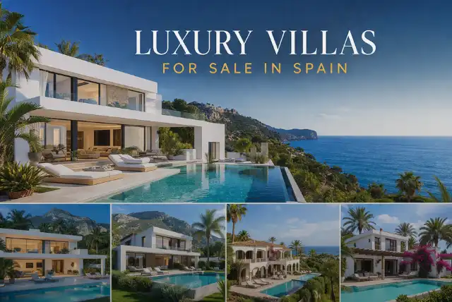 Luxury villas for sale in Spain with modern design and sea views