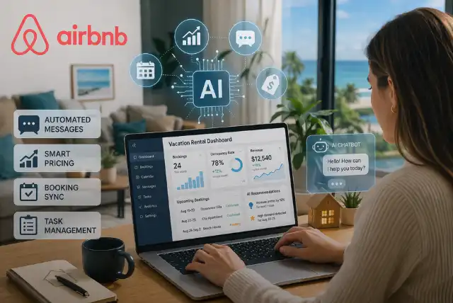 Automation and AI in Airbnb hosting dashboard managing bookings