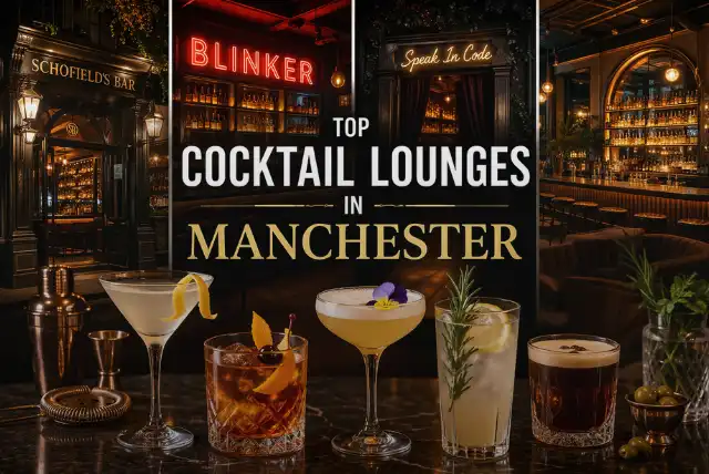 Best cocktail lounges in Manchester with stylish interiors