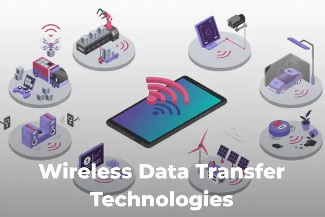 Wireless data transfer technologies including Wi-Fi, Bluetooth and 5G