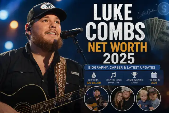 Luke Combs net worth 2025 country singer performing live