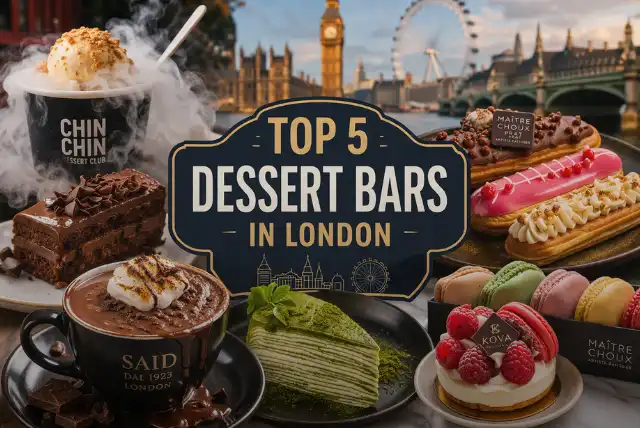 Best dessert bars in London with delicious sweet treats