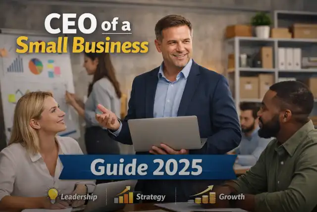 CEO of a small business leading team and managing operations