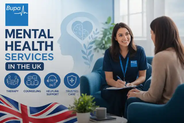 Bupa mental health services UK therapy counseling support
