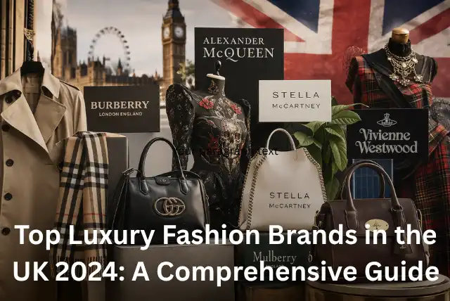 Top UK luxury fashion brands including Burberry and Alexander McQueen