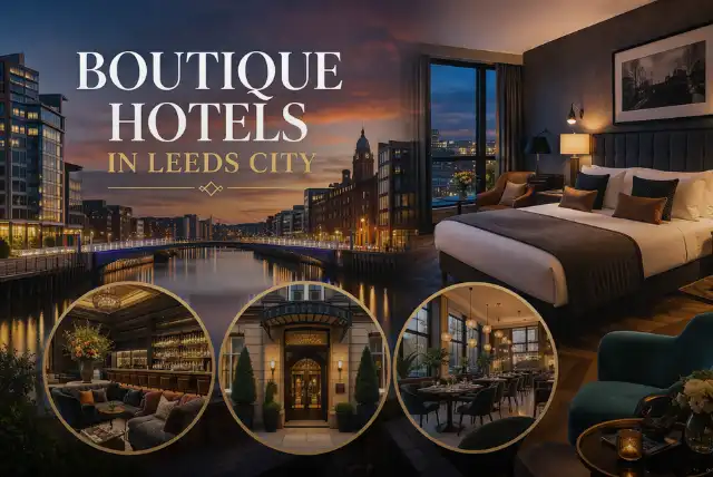 Best boutique hotels in Leeds City with luxury interiors