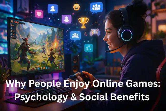 why people enjoy online games for fun, relaxation, and social connection