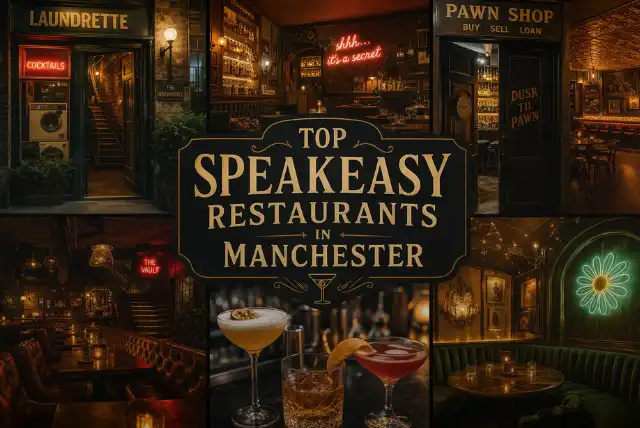 Best speakeasy restaurants in Manchester with hidden cocktail bars