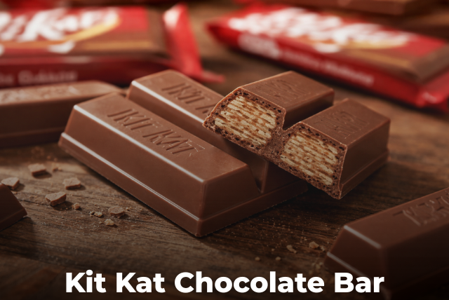 kit kat chocolate bar with crispy wafer layers