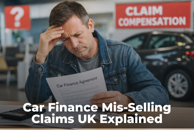 Car finance mis-selling claims UK customer checking finance agreement