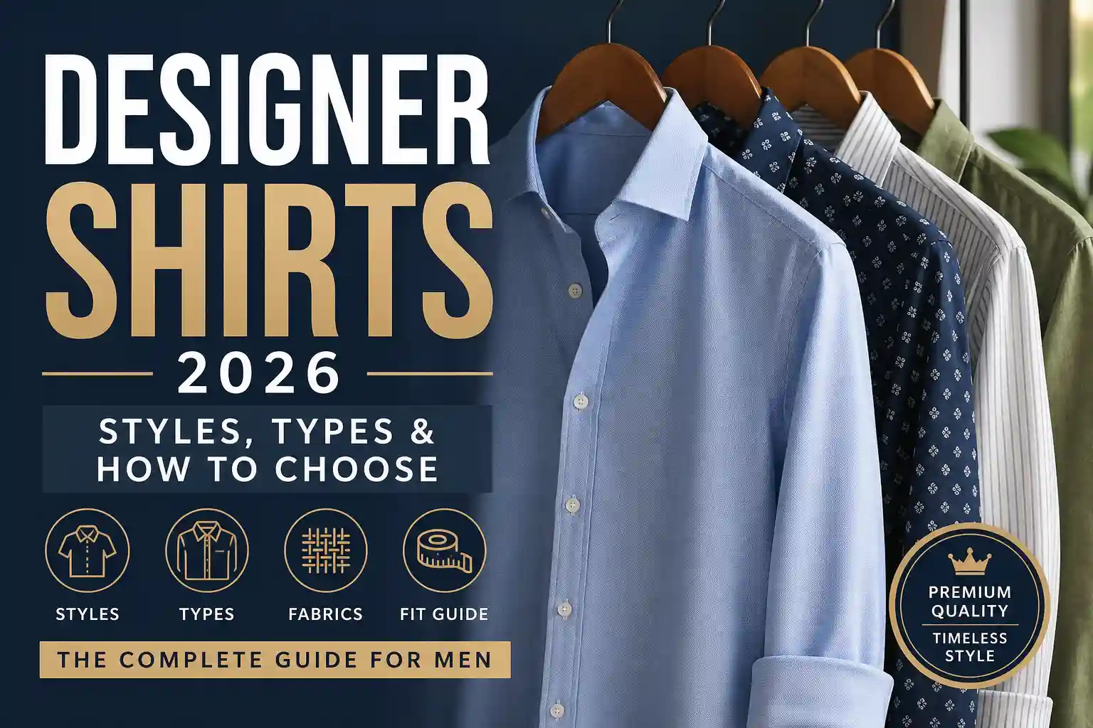 Designer Shirts 2026: Complete Guide to Styles, Types & How to Choose