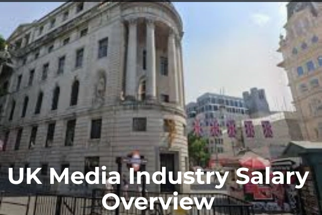 UK media industry salary 2026 chart showing journalist and broadcaster earnings