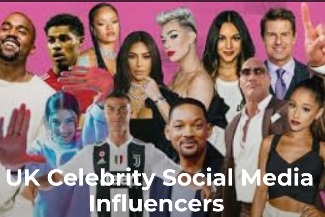 UK celebrity social media influencers on Instagram and TikTok in 2026