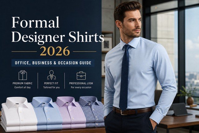 formal designer shirts for men office and business style 2026