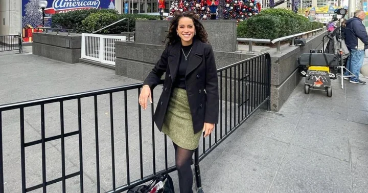 Madison Alworth on a New York City street