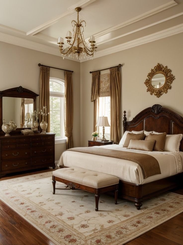 Traditional interior design is in for bedrooms in 2026